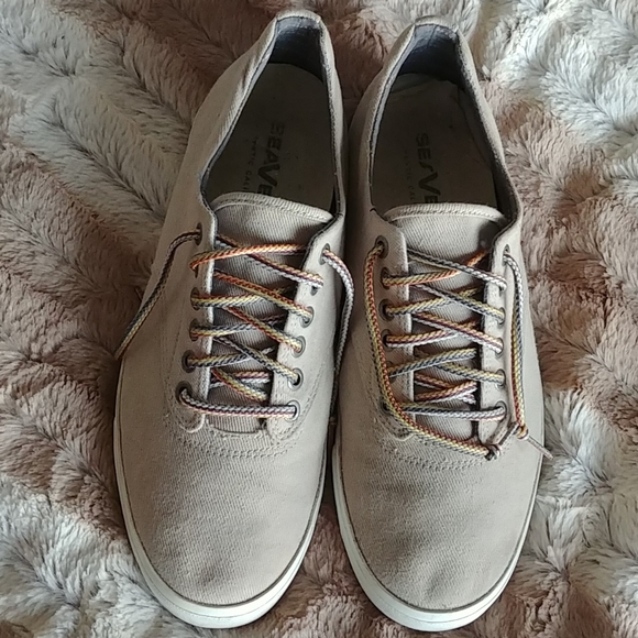 Seavees mens casual canvas sneakers size 9 - Picture 2 of 10
